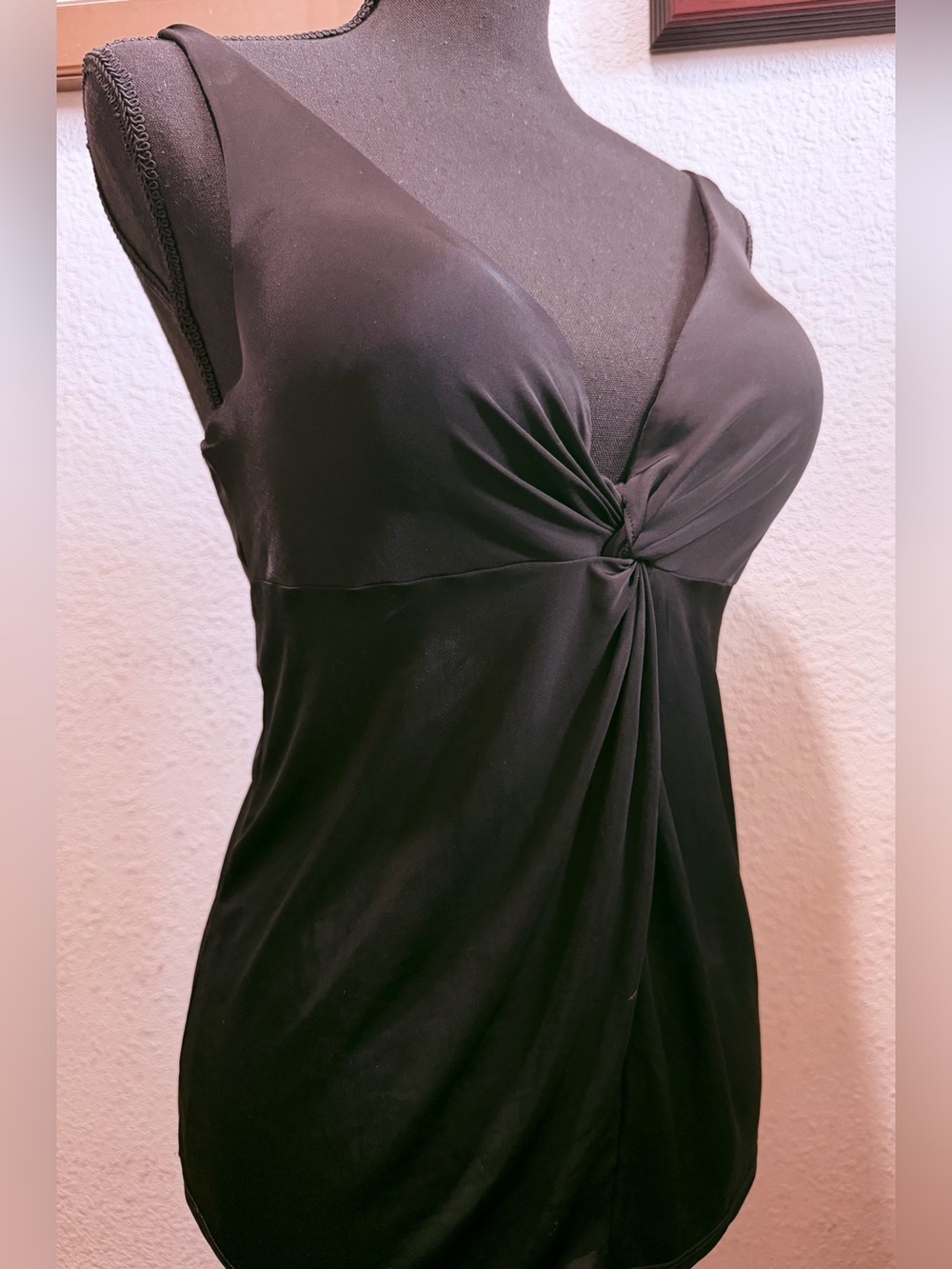 Victoria's Secret Black Twist-Front Camisole